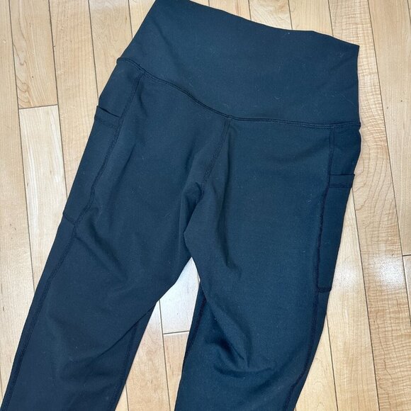 COLORFULKOALA Classic Black Leggings with Side Pockets Size Medium - Picture 6 of 7